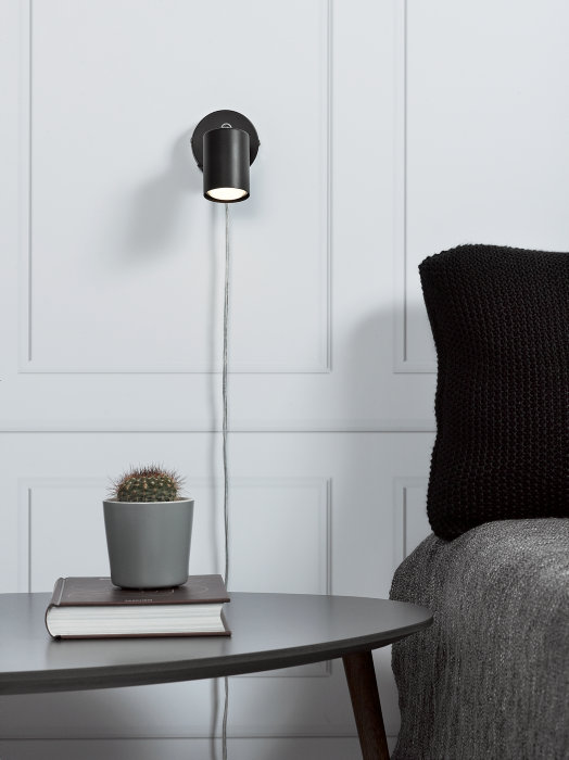 Nordlux Explore vegglampe svart